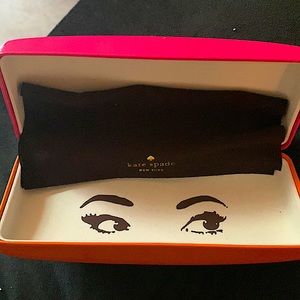 Kate Spade glasses case with Kate Spade cleaning cloth